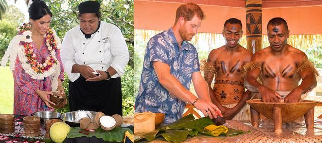 Los Duques de Sussex de cocinillas en Sussex