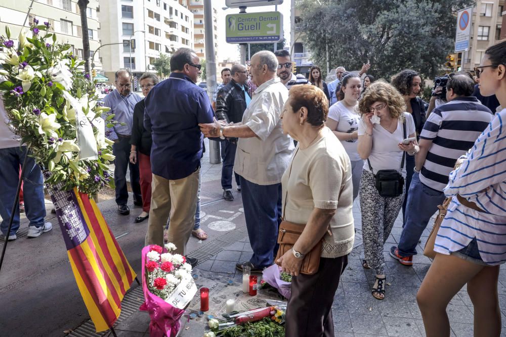 Concentración en homenaje a Luis Salom en Palma