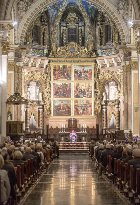 Misa celebrada en la Catedral de València en el primer aniversario de la muerte de la exalcaldesa