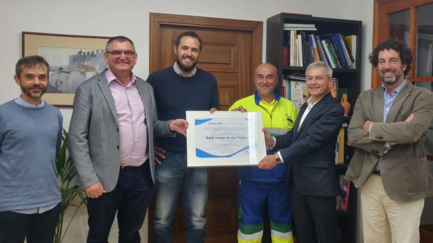 El servicio de aguas de Sant Josep premiado por su seguridad laboral
