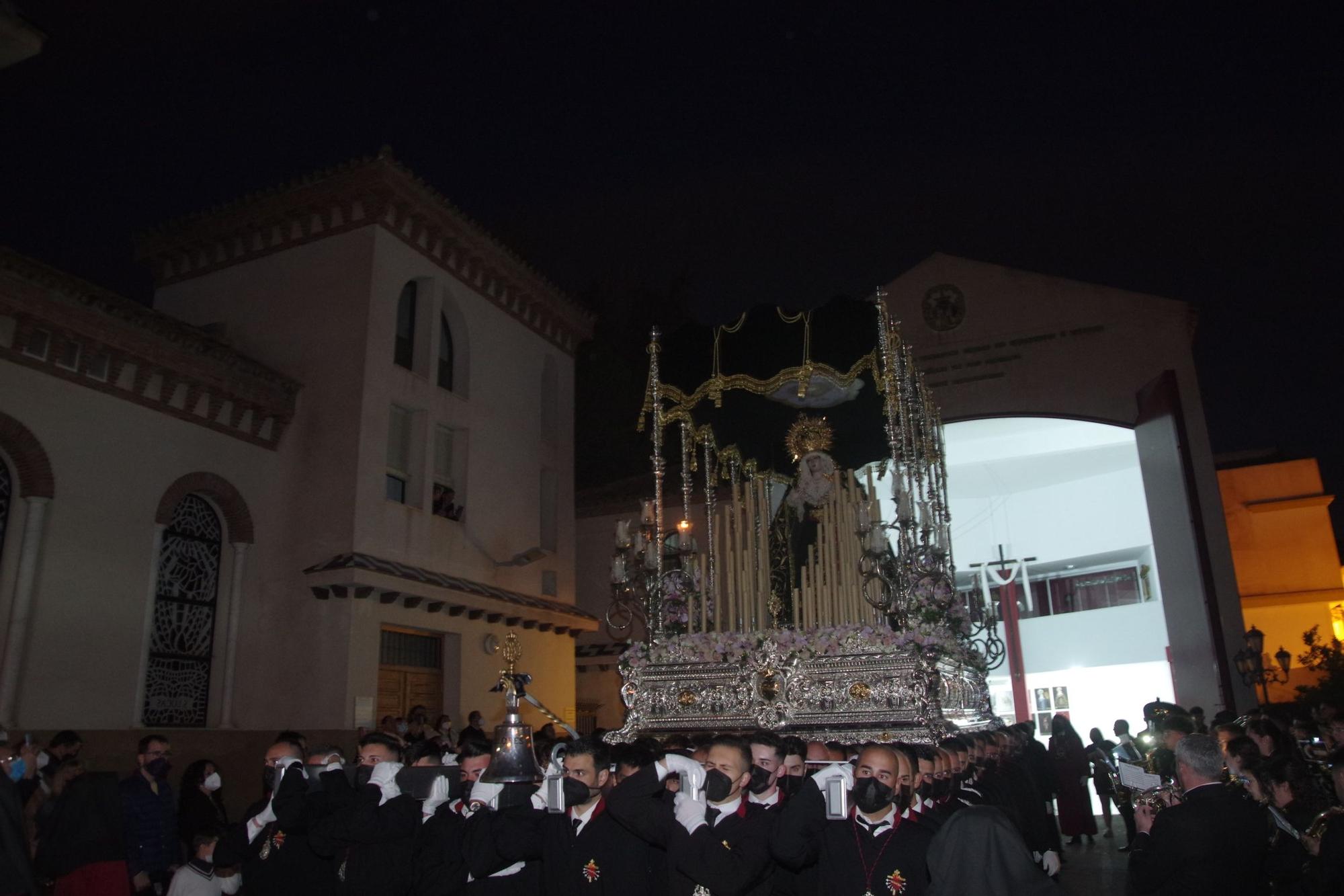 Traslado del Cristo de la Hermandad y la Caridad y la Virgen de los Dolores, en Puerto de la Torre