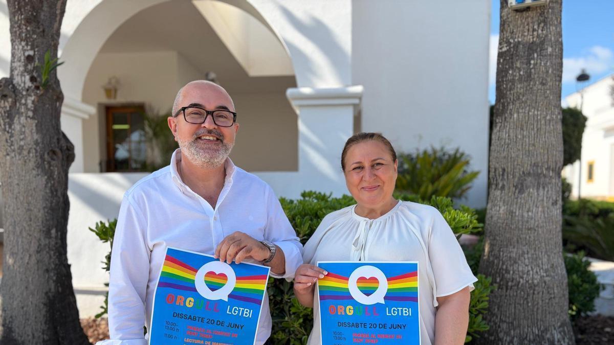 Sant Josep celebrará el Orgullo LGTBI con banderas en las playas, manifiesto y teatro
