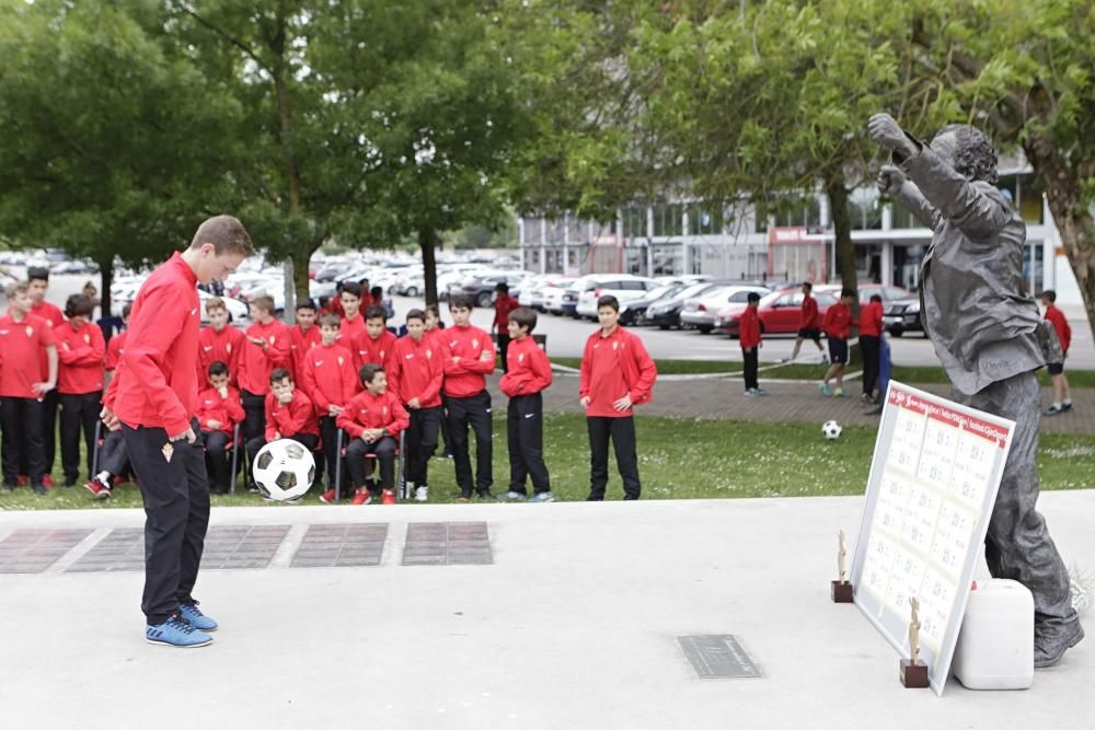 Fase gijonesa del concurso de toques de balón que lleva el nombre de Preciado