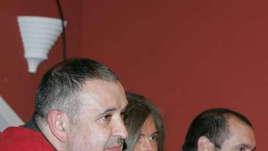 Sierra y Budi, en la última asamblea del club.
