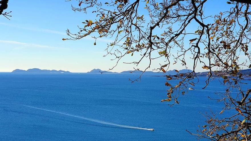 La ría de Vigo, desde A Guía, hoy // Marta G. Brea