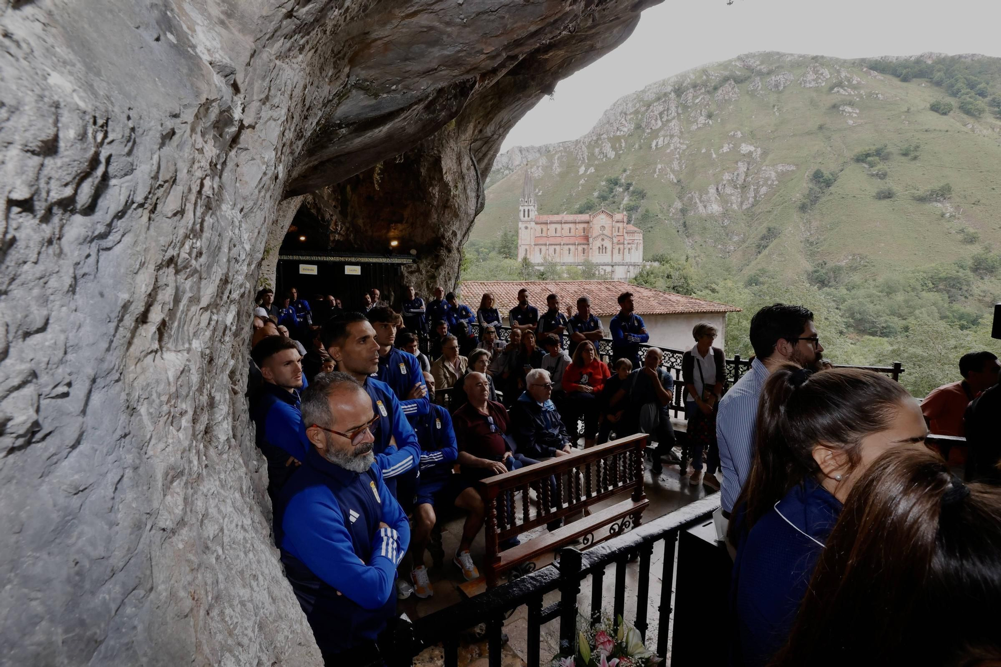 Visita del Real Oviedo al Santuario de Covadonga