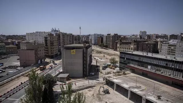 Vídeo | Este es el estado de las obras de reurbanización del Portillo en Zaragoza
