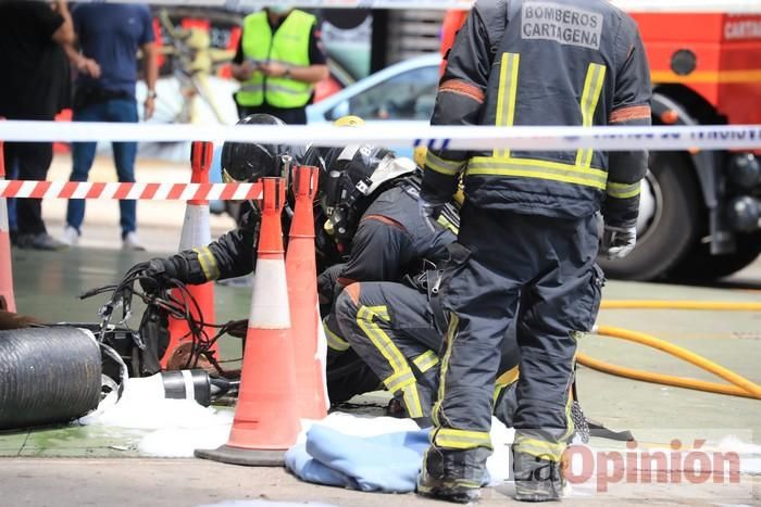 Explosión en una gasolinera de Cartagena