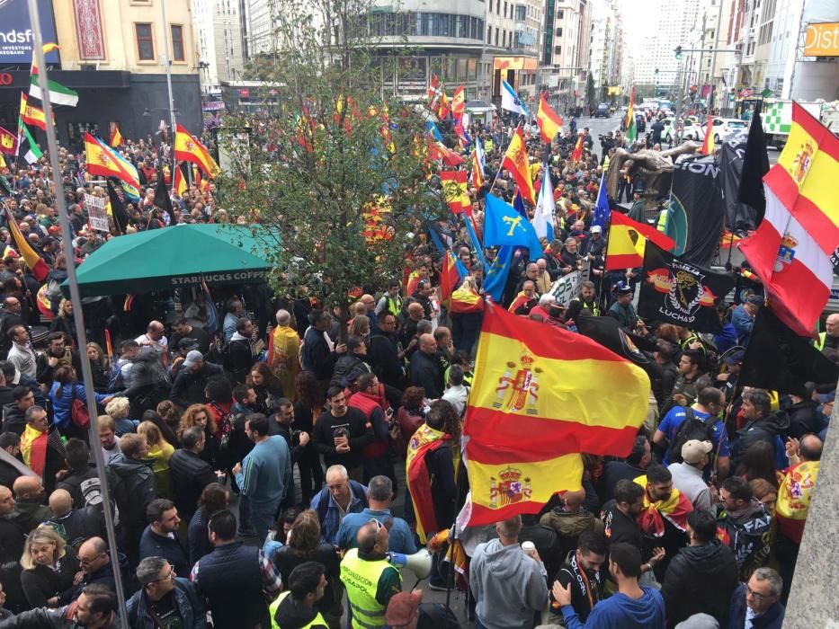 Un momento de la protesta de Jusapol en Madrid.