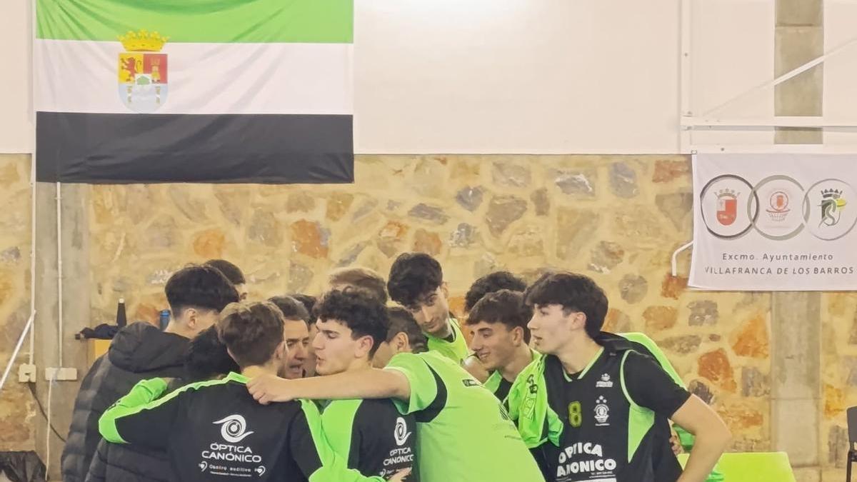 Club Baloncesto Villafranca durante un partido de la temporada 2024/2025.
