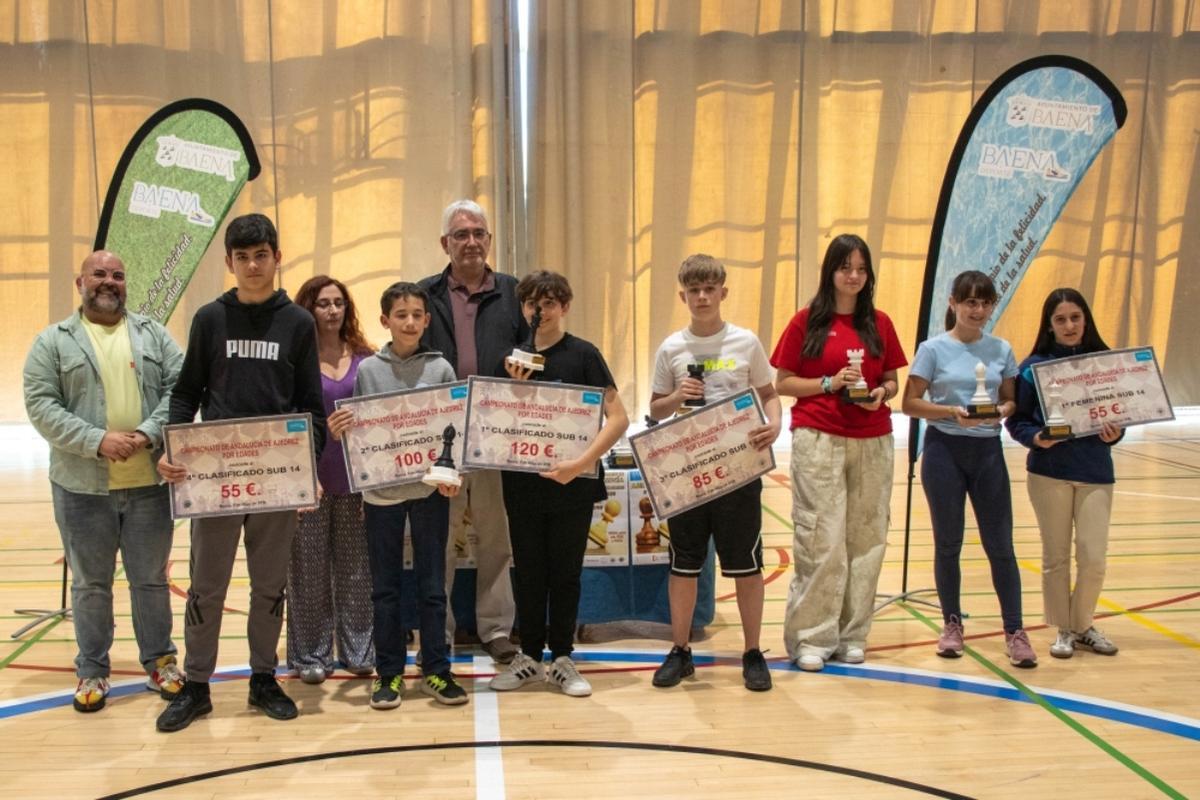 Ajedrecistas destacados en el Campeonato de Andalucía de ajedrez de Baena.