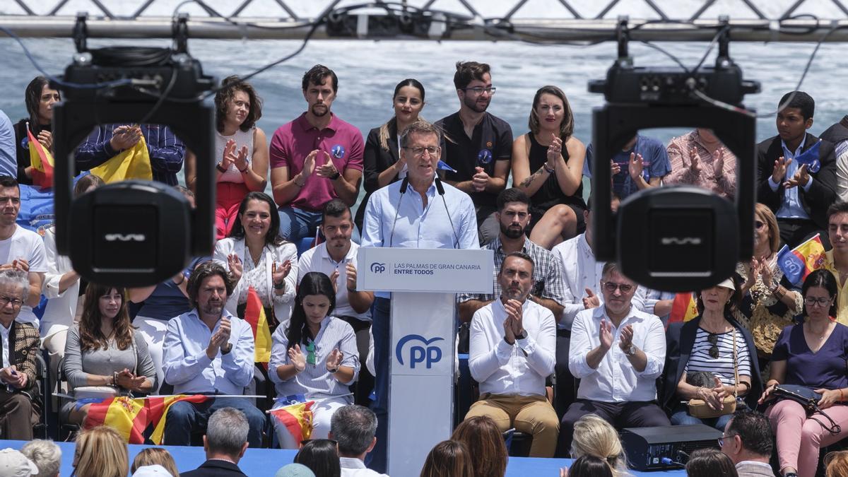 Visita de Alberto Núñez Feijóo a Las Palmas de Gran Canaria