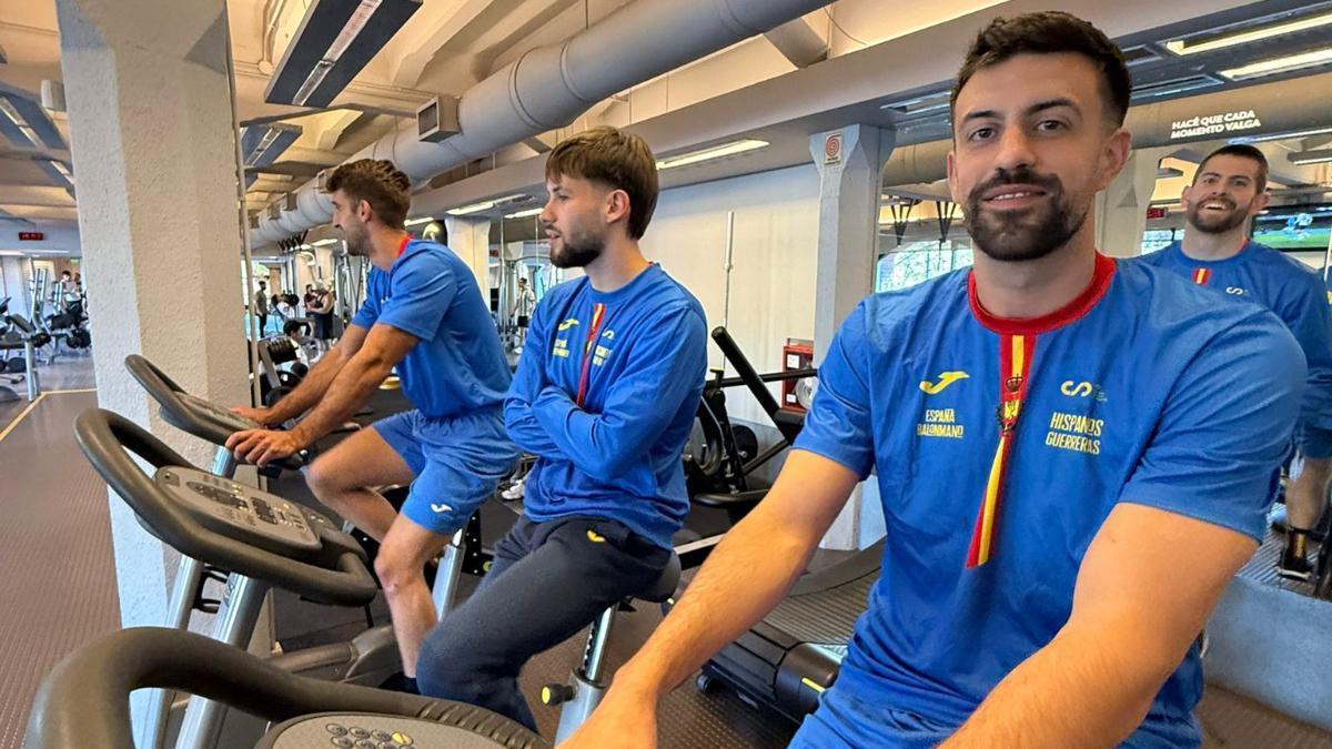 La selección española llegó a Argentina y pasó por el gimnasio