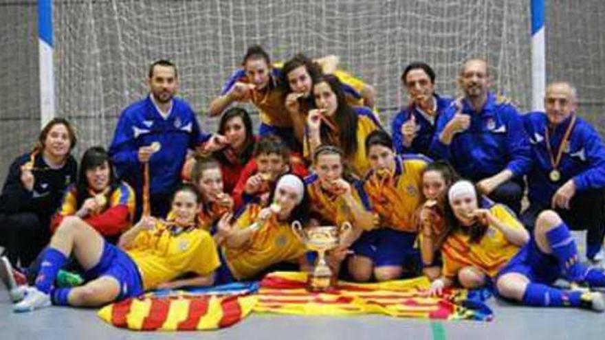 Las selecciones femeninas de fútbol sala se ejercitan en Alaquàs