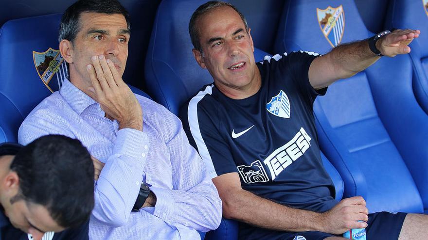 Juan Ramón López Muñiz, durante el partido contra el Albacete