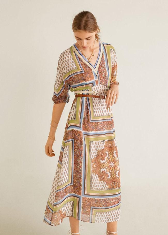 Un vestido largo con aires viajeros