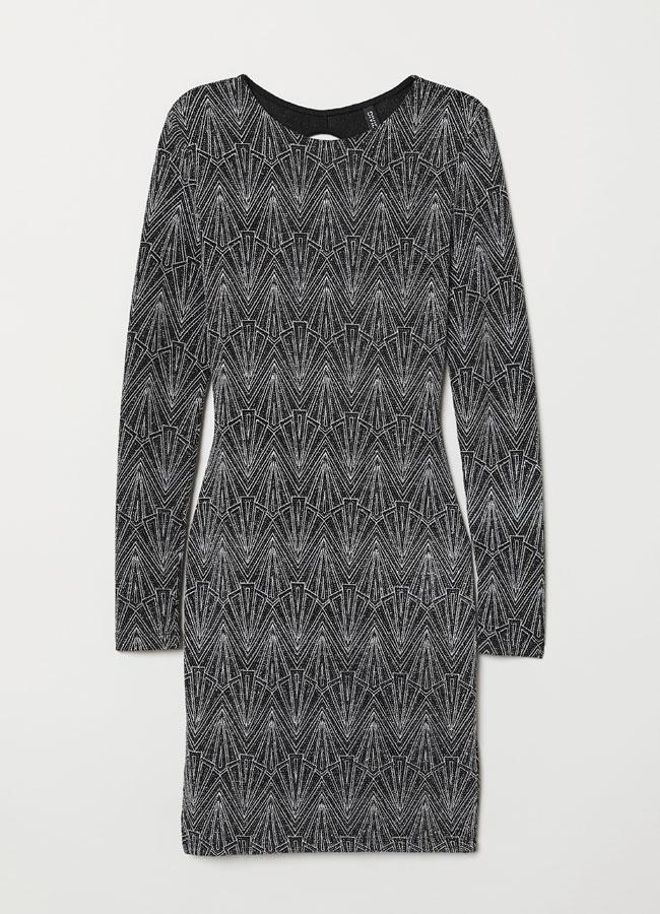 Vestido plateado de H&M