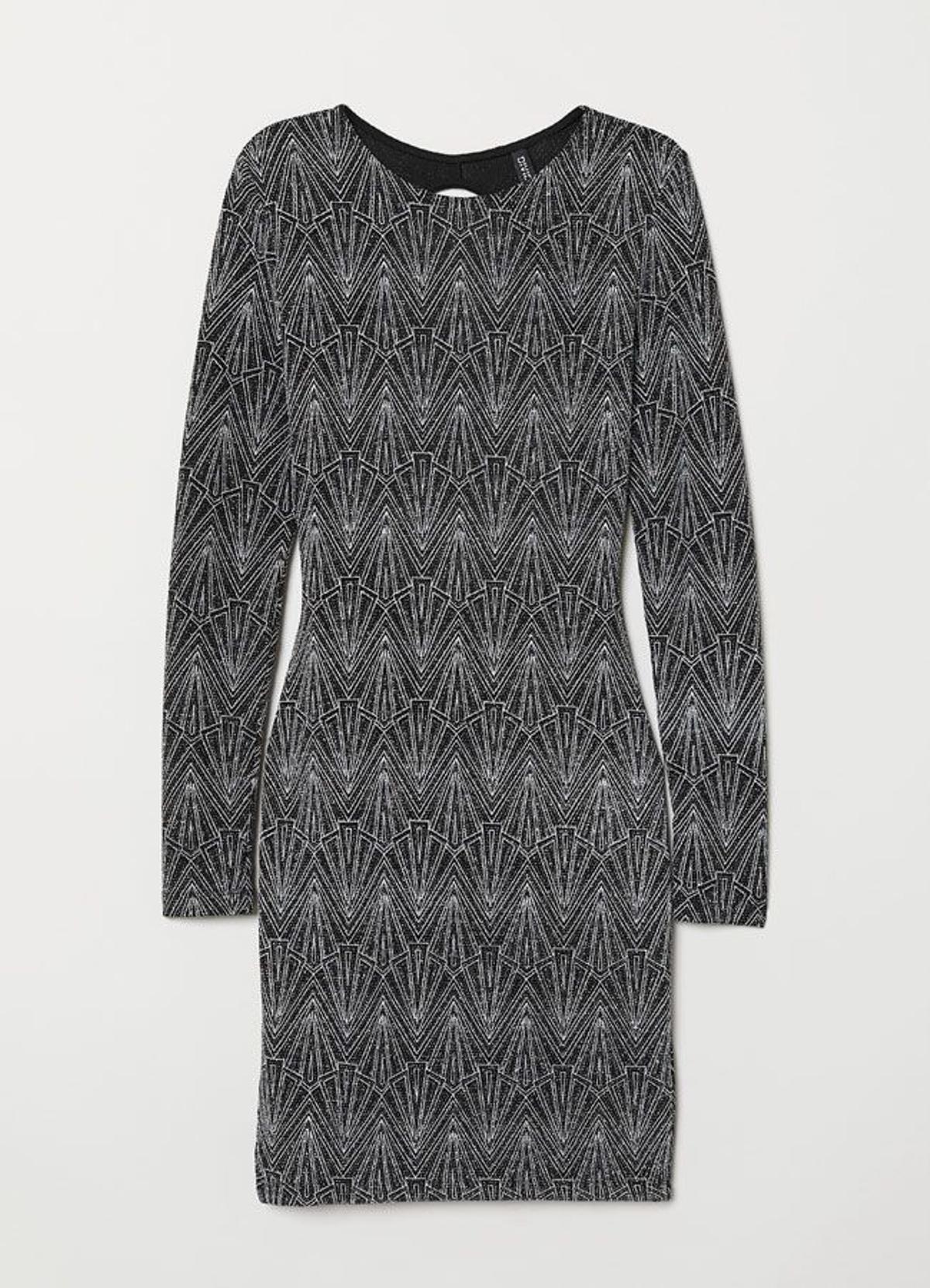 Vestido plateado de H&M