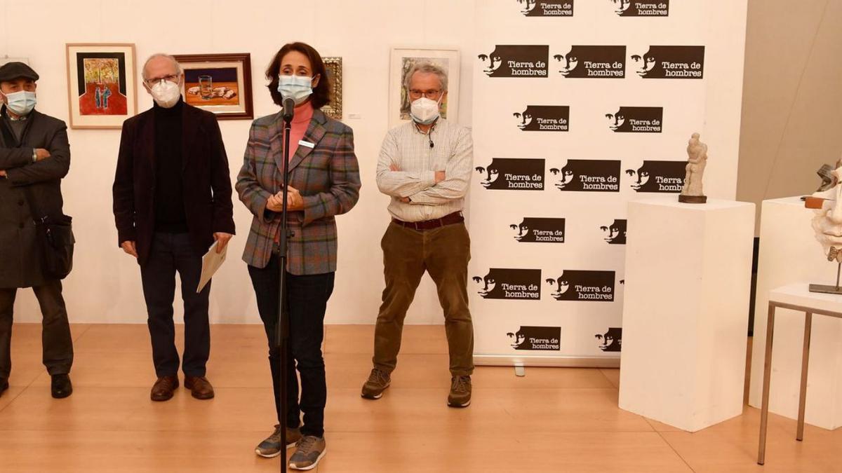 Presentación de la muestra, ayer, en Afundación.   | // CARLOS PARDELLAS