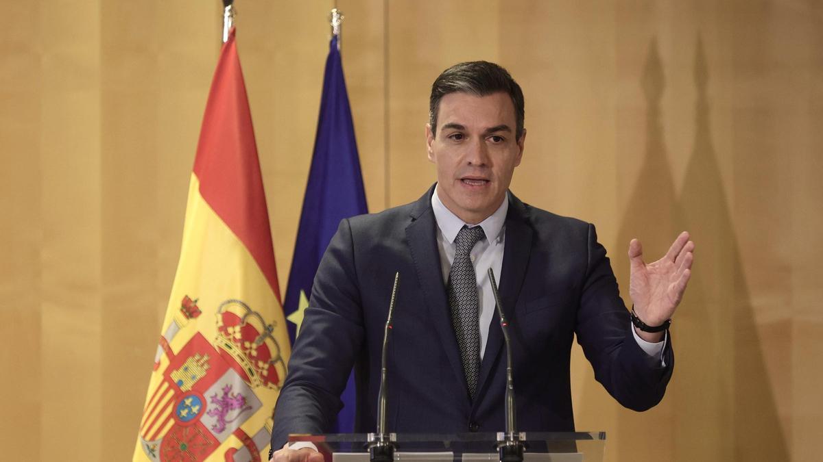 El presidente del Gobierno, Pedro Sánchez