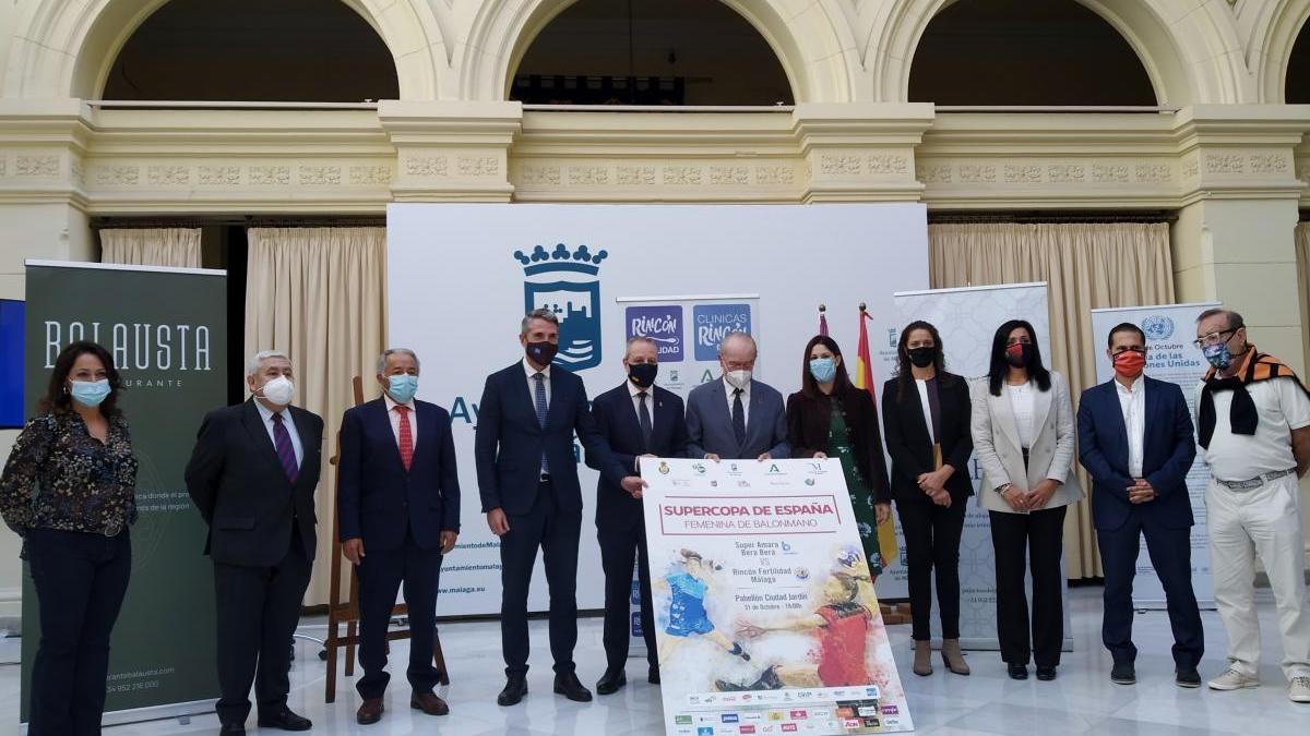 Imagen de la presentación de la Supercopa de España de Balonmano