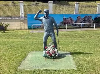 Desaparece la estatua en honor a Seve Ballesteros en Pedreña