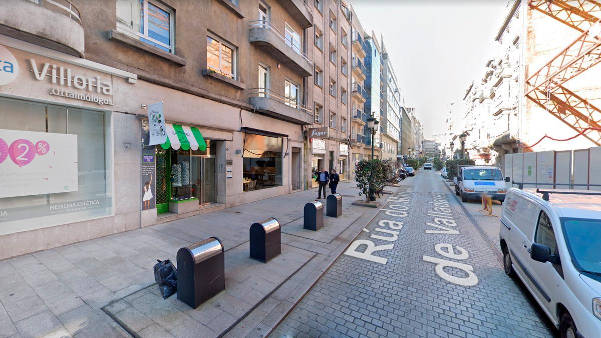 Calle Marqués de Valladares, en Vigo, lugar de los hechos.