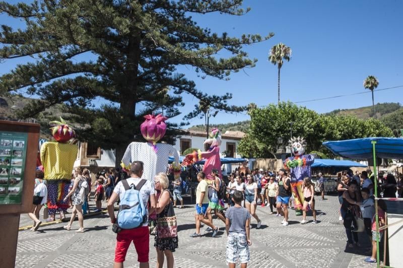 Fiestas del Pino en Teror: Subida de la Bandera en la Basílica