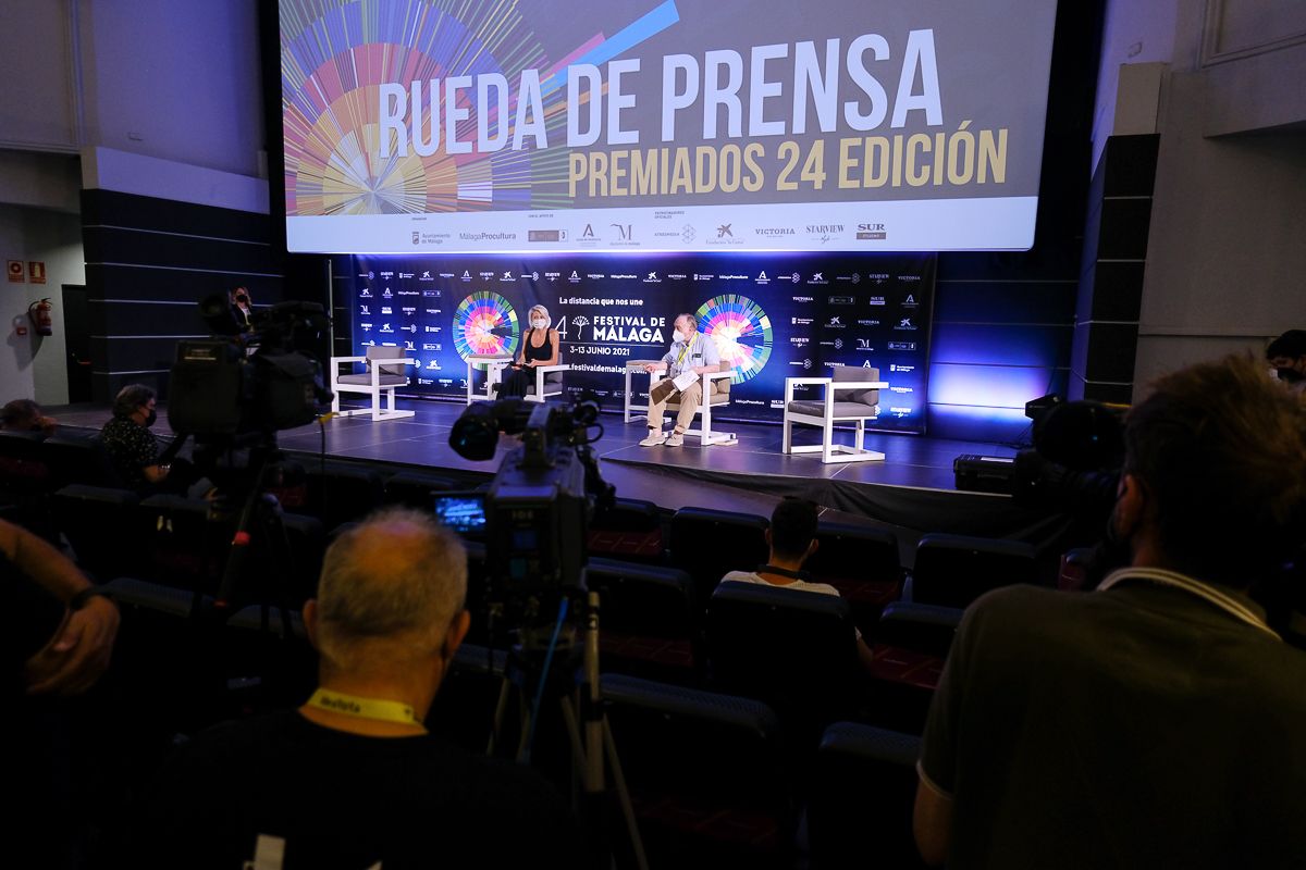 Las imágenes de la rueda de prensa de los ganadores del Festival de Málaga 2021