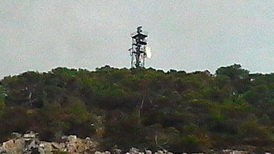 Imagen del Sistema Integrado de Vigilancia Exterior (SIVE) instalado en Ibiza.