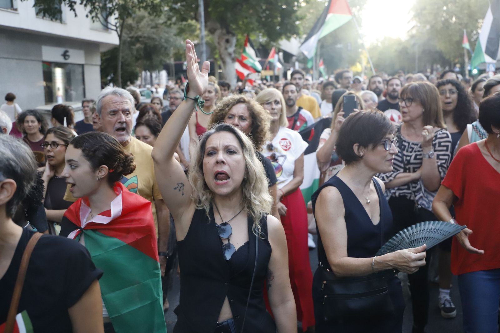 La manifestación por Palestina, en imágenes