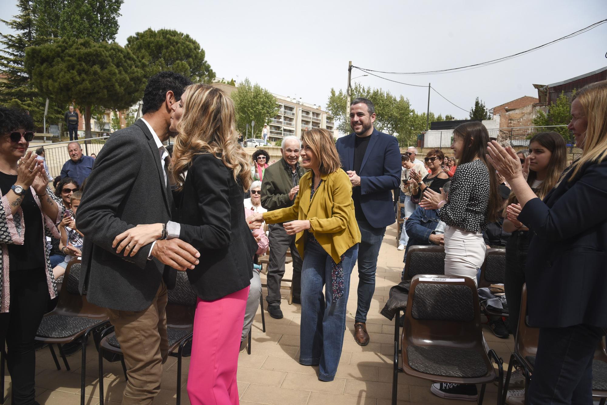 La ministra Sánchez presenta la candidatura d'Èlia Tortolero a Sant Joan de Vilatorrada