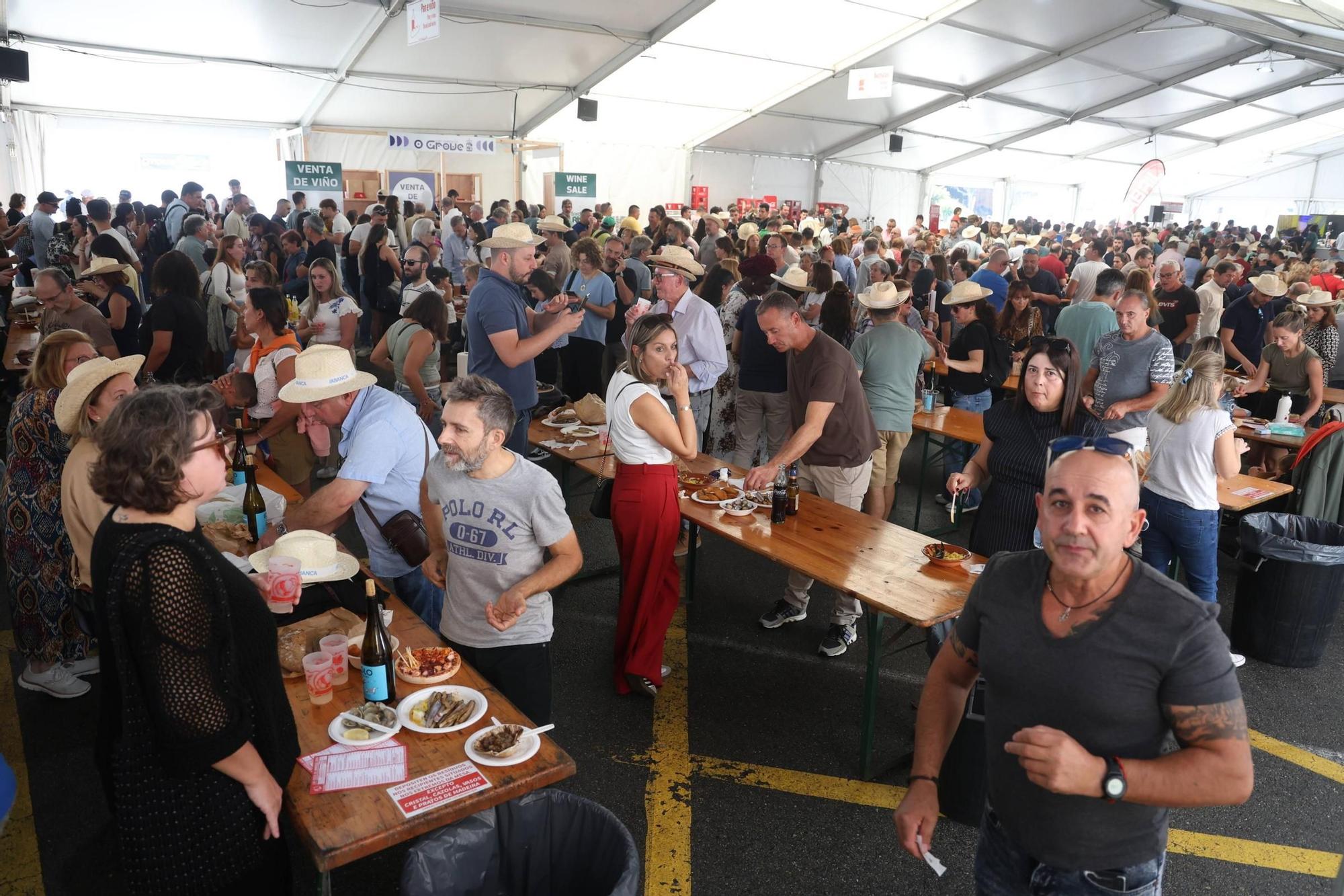 La Festa do Marisco de O Grove, esta mañana.