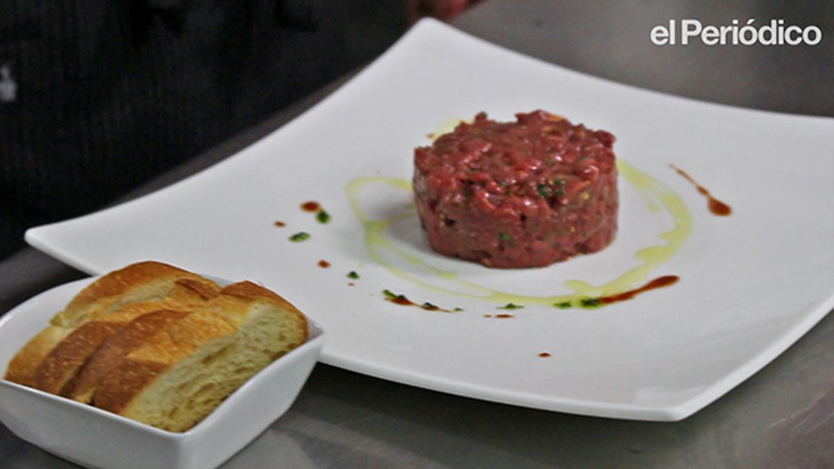 Receta del 'steak tartar' de Dani Lechuga