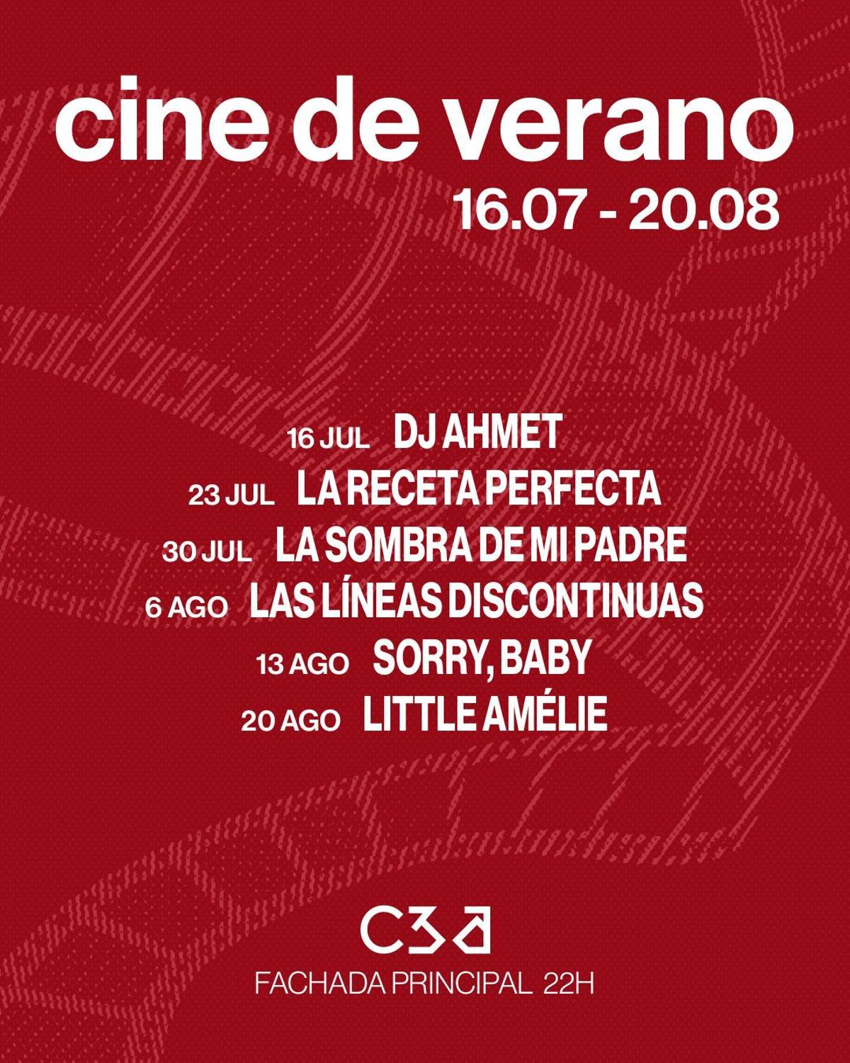 Ciclo de películas del cine de verano del C3A.