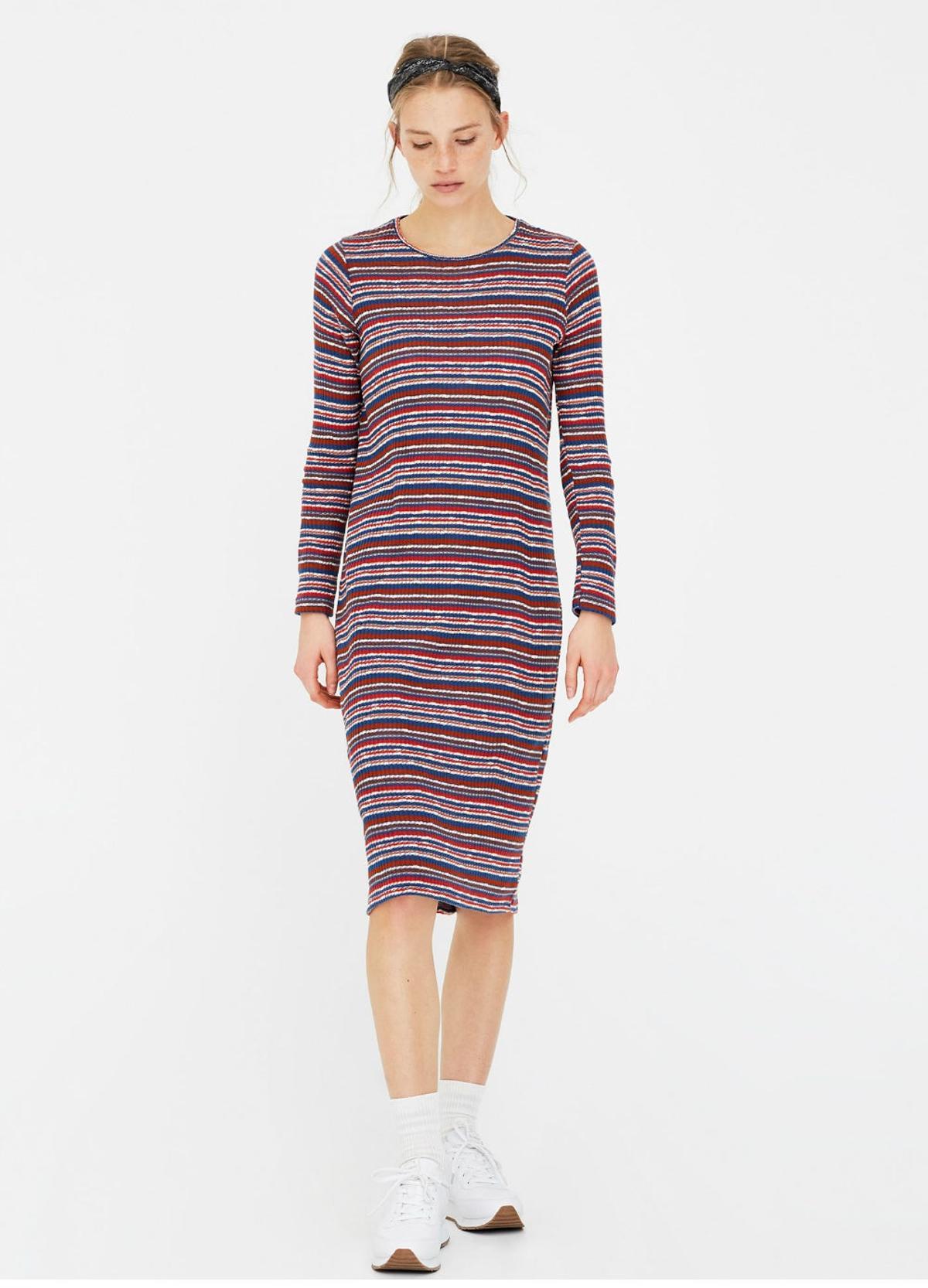 Vestido de rayas de Pull&Bear
