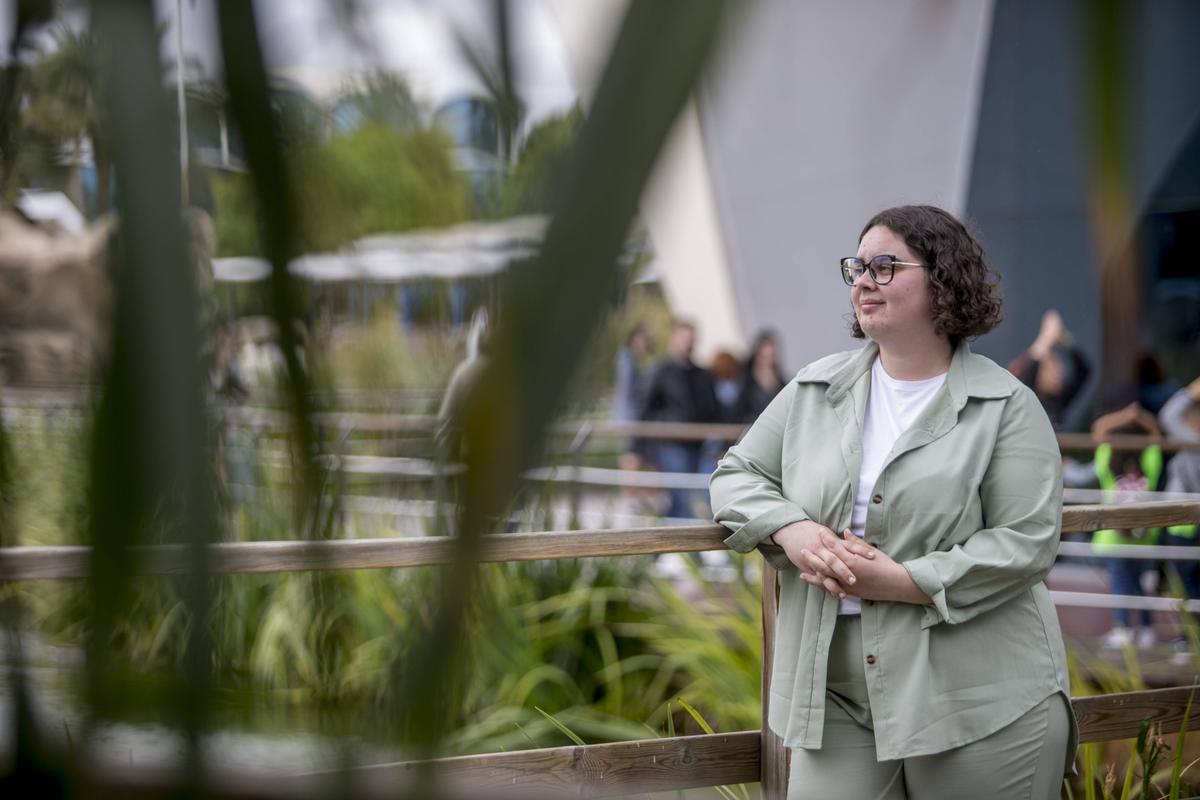 María Maceiras en el Oceanogràfic de València.