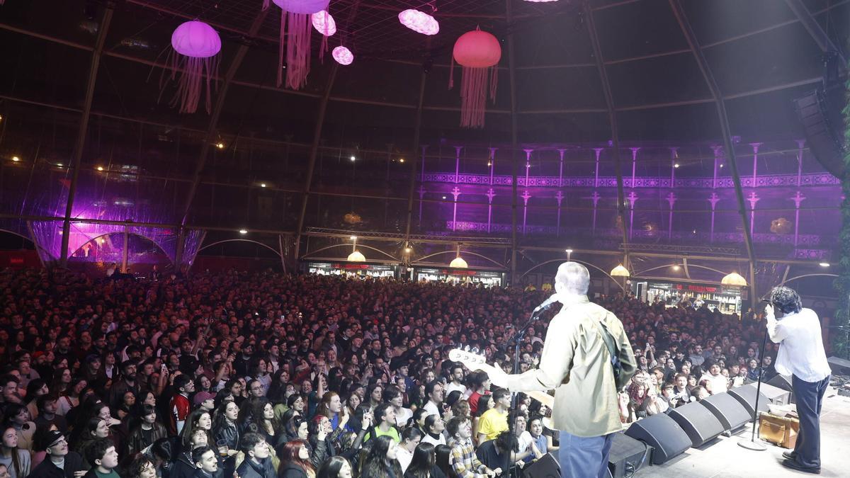 "Carlina Durante", en un concierto en El Bibio.