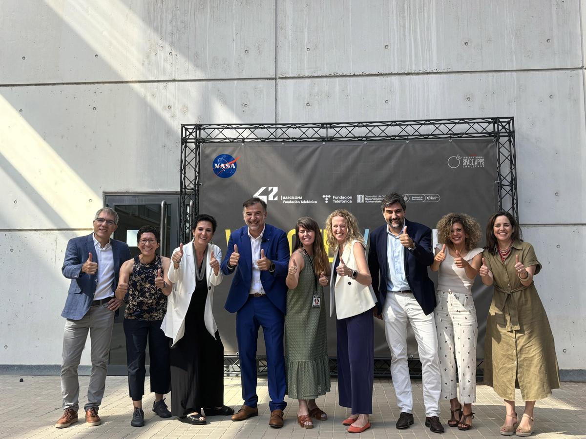 Impulsores y 'patners' de la iniciativa NASA SpaceAPPS Challenge Barcelona.