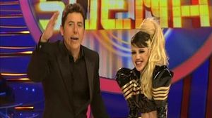 Manel Fuentes, amb la guanyadora Angy (’Tu cara me suena’, A-3 TV).