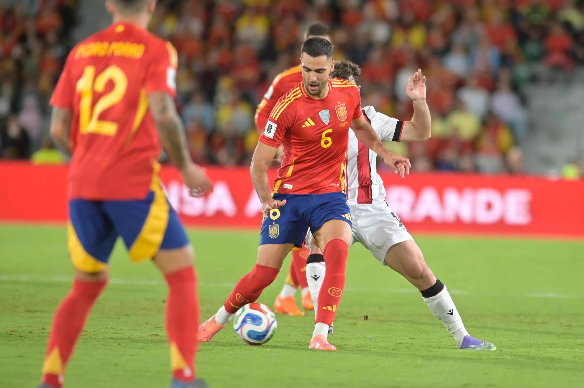 España - Georgia, en imágenes