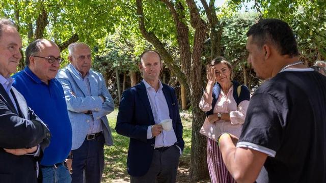 Un momento de la visita institucional, en Salamanca. | CEDIDA