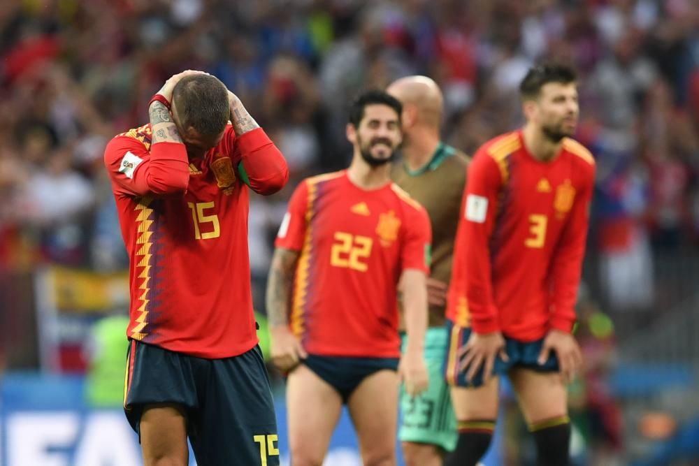Decepción entre los jugadores de España tras la el