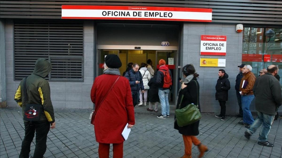 Oficina de empleo en el barrio de Arganzuela de Madrid