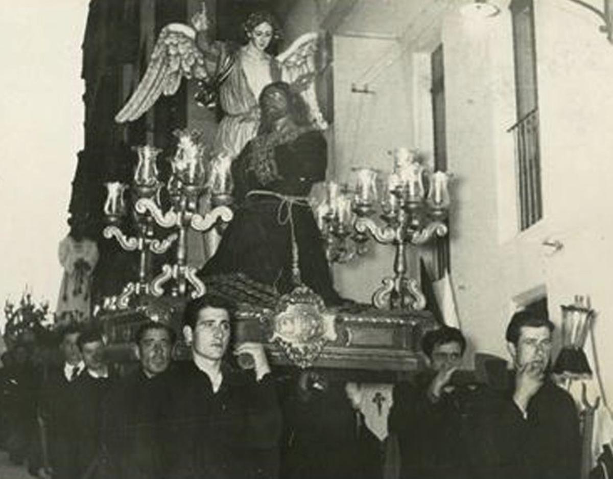Imagen de la oración en los Olivos de 1961. | MUSEO DE PONTEVEDRA / RAFA