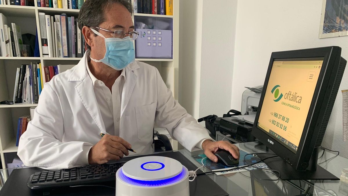 Todas las consultas de Oftálica cuentan con purificadores de aire anti Covid, efectivo contra virus y bacterias