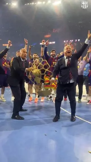 Rafa Yuste, tras ganar la Champions con el Barça de balonmano: "Con Carlos Ortega pasa lo mismo que con Flick"