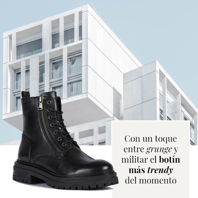 Con cordones y de inspiración militar, la bota Iridea, de Geox.