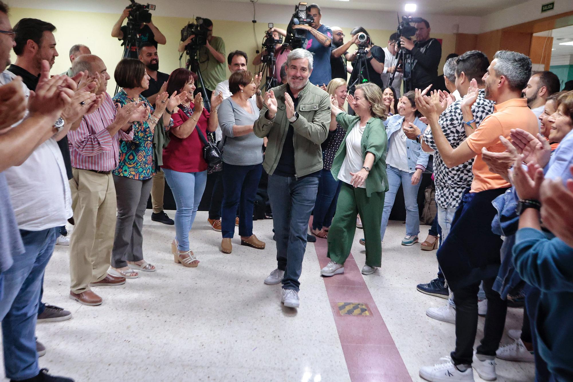 Noche electoral con Coalición Canaria