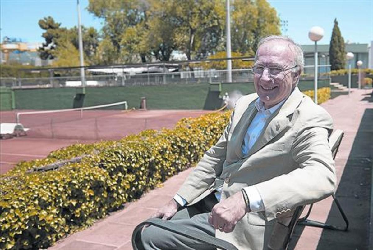 Sergio Aragón, a les instal·lacions del Club Esportiu Laietà (Pintor Ribalta, 2-8), del qual encara és soci.